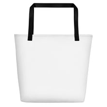 Load image into Gallery viewer, "A-b1 World"/Beach Bag/ White - A-b1.com