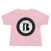 Load image into Gallery viewer, "Birth of A-b1 Nation", displayed are the names of many prominent B1 figures in our history/ Black, Black "B"/Baby Jersey Short Sleeve Tee in many colors - A-b1.com