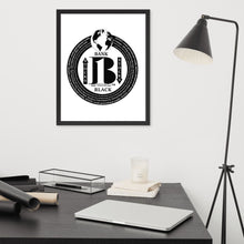 Load image into Gallery viewer, "Bank Black"/ The Names of all the Black owned banks/ in Framed poster - A-b1.com