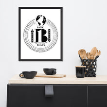 Load image into Gallery viewer, "Bank Black"/The names of all the Black owned banks in the U.S./ Framed poster - A-b1.com