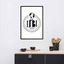 Load image into Gallery viewer, "Bank Black"/The names of all the Black owned banks in the U.S./ Framed poster - A-b1.com