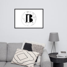 Load image into Gallery viewer, "A B1 World"/Framed poster - A-b1.com