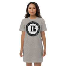 Load image into Gallery viewer, &quot;The New Black Media&quot;, displayed are the names of the members of the new Black media/ Black, Black &quot;B&quot;/ Organic cotton t-shirt dress in many colors - A-b1.com
