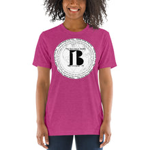 Load image into Gallery viewer, "The New Black Media", displayed are the names of the members of the new Black media / White, Black "B"/Short sleeve t-shirt in many colors - A-b1.com