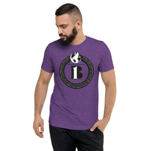 Load image into Gallery viewer, "Birth of A-b1 Nation", displayed are the names of many prominent B1 figures in our history/ Top of Globe, Black, Black "B"/Short sleeve t-shirt in many colors - A-b1.com
