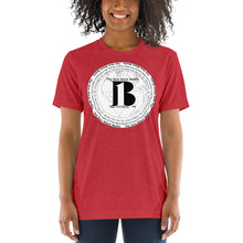 Load image into Gallery viewer, "The New Black Media", displayed are the names of the members of the new Black media / White, Black "B"/Short sleeve t-shirt in many colors - A-b1.com