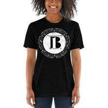 Load image into Gallery viewer, "The New Black Media", displayed are the names of the members of the new Black media/ Black "B"/Short sleeve t-shirt in many colors - A-b1.com