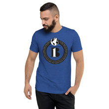 Load image into Gallery viewer, "Birth of A-b1 Nation", displayed are the names of many prominent B1 figures in our history/ Top of Globe, Black, Black "B"/Short sleeve t-shirt in many colors - A-b1.com
