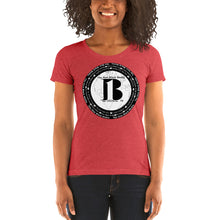 Load image into Gallery viewer, "The New Black Media", displayed are the names of the members of the new Black media/ Black, Black "B"/Ladies' short sleeve t-shirt in many colors - A-b1.com