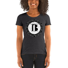 Load image into Gallery viewer, "The New Black Media", displayed are the names of the members of the new Black media/ Black, Black "B"/Ladies' short sleeve t-shirt in many colors - A-b1.com