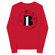 Load image into Gallery viewer, "A-B1 World" Transparent back, Youth long sleeve tee