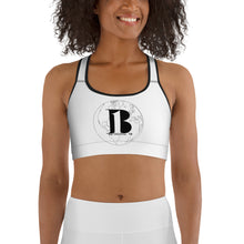 Load image into Gallery viewer, &quot;A-B1 World&quot;/Sports bra/ White - A-b1.com
