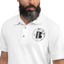 Load image into Gallery viewer, &quot;A-B1 World&quot; White, Trademark Embroidered Polo Shirt
